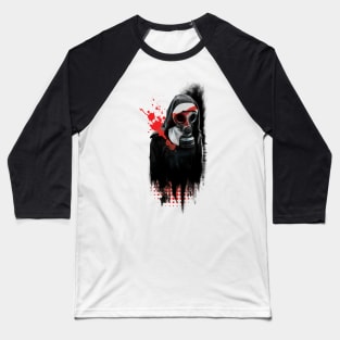 Dark Gas Mask Nun Baseball T-Shirt